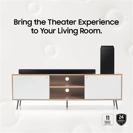 Dialogue so clear, you’ll feel like you’re right there. The B Series Soundbar features a dedicated center channel for a truly immersive 3D surround sound experience. Learn more: http://spr.ly/61834tOcL #MoreWithSamsung | Samsung Ethiopia
