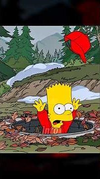 BART FALLS INTO A HOLE! #simpsons