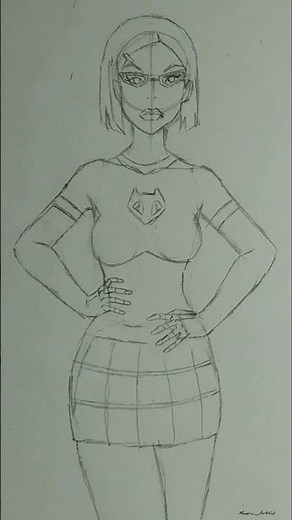 Drawing Gwen Tennyson #shorts