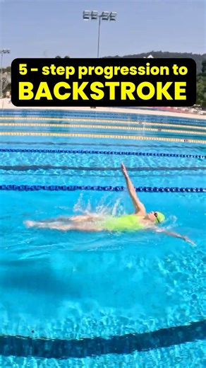 Learn Backstroke Swimming in 5 Steps 🏊‍♀️ #swimming #swimmingtips