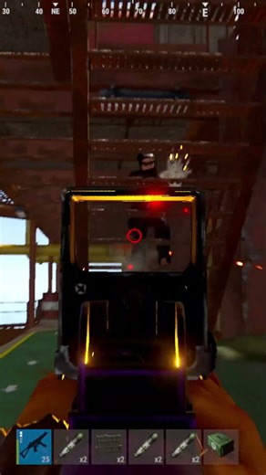 1 vs 4 на small oil rig #rust #раст #ris