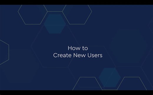 How to create new users