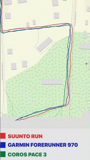 SUUNTO RUN: Pulse and GPS TEST vs. Garmin and Coros 📊🎯 #shorts #suunto #garmin #coros