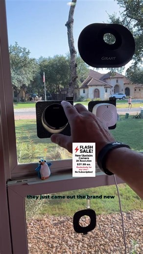 Girafit 2K Second Floor Window Camera, ChroMax AI Color Night Vision, 2.4GHz & 5GHz Wi-Fi Indoor Security Cameras, Person & Motion Detection, 24/7 Recording, Easy & Quick Install, MicroSD Card Local Monitoring