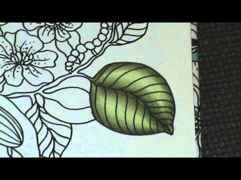 Tuto coloriage feuille aux crayons de couleurs