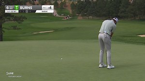 Sam Burns sends in 22-footer for birdie at BMW Championship
