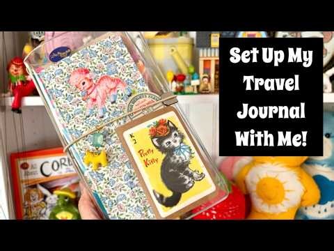 Set Up My Hobonichi Weeks Travel Planner & Journal With Me / Junk Journal Idea
