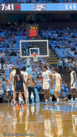 Jarin Stevenson is 5 for 6 free throws in the first half of the UNC basketball game against Radford #TarHeels #uncbasketball | Chatham Journal Newspaper