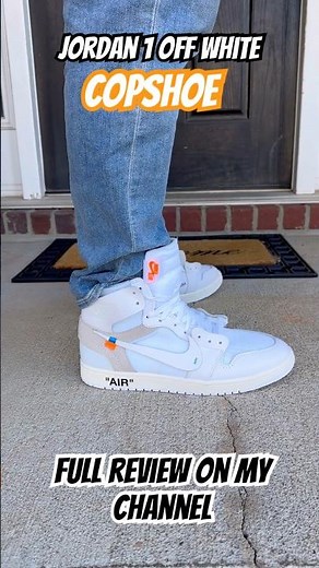Jordan 1 Off White Alaska via COPSHOE. Full review on my channel. #jordan #shoes #review