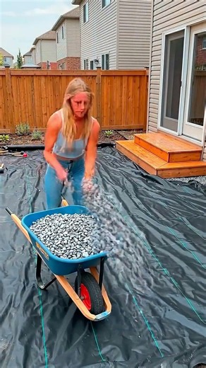 From Weeds to Wow: Ultimate DIY Backyard Patio Transformation! #shorts