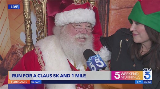 Santa joins 4,000 runners to celebrate the holiday season and ‘Run for a Claus’