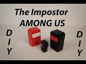 Among Us DIY perler bead project