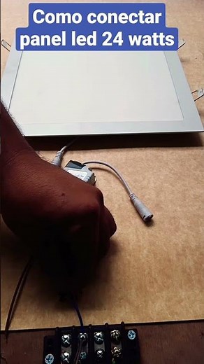 como conectar panel led