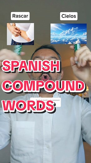 Spanish lesson hack: Two words, one meaning! From ‘skyscraper’ to ‘umbrella,’ these compound words just make sense! Do you know any other compound words in Spanish? Let me know in the comments Remember join my PRO community if you wanna speak Spanish confidently ! Just go to the link in my bio and get it done! #compoundwords #learnspanish #fluentspanish #spanishverbs #nativespanish #thespanishenabler