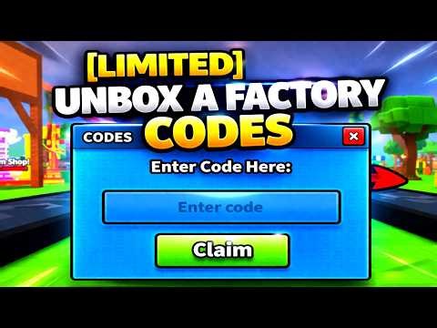 [LIMITED] UNBOX A FACTORY Codes 2026 *Roblox* ( How To Activat Codes in Unbox a Factory )