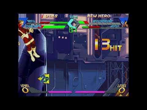 X-Men vs. Street Fighter - Ryu, Cyclops vs. Wolverine, Ryu