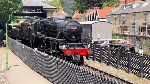 27K views · 658 reactions | LMS Class 5 No. 44806 runs round in the sun in Pickering. #nymr #railway200 #black5 #44806loco #steamlocomotives #heritagerailway | North Yorkshire Moors Railway | Facebook