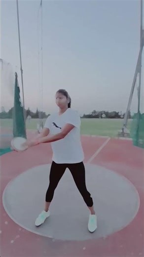 Power + Technique 💪 | Discus Throw 🔥 #discusthrow #indianathlete #shorts