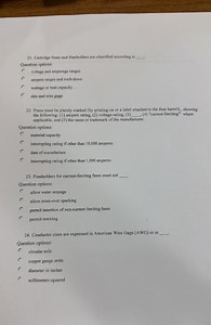 Cartridge fuses and fuseholders are classified according to __.... | Filo