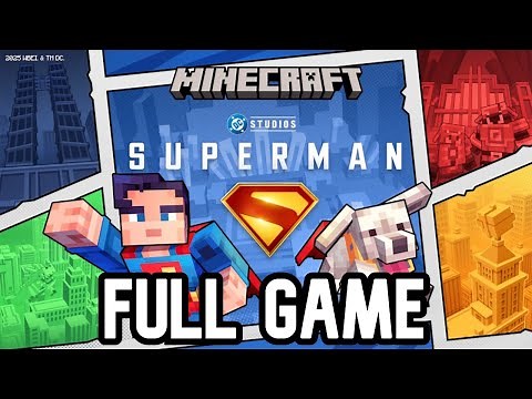 Minecraft: Superman DLC - Full Gameplay Playthrough (Full Game)