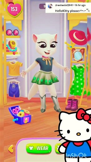 Helo kitty cosplay by my talking Angela 2#angela 2 2021