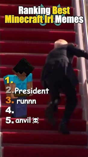 Ranking the BEST Minecraft IRL Moments #minecraft #memes #shorts