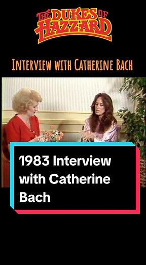 Nebraska broadcaster Leta Powell Drake interviews Catherine Bach (AKA Daisy Duke) in 1983 about the Dukes of Hazzard, insuring her legs for $20 million, and more. #catherinebach #daisyduke #letapowelldrake #interview #1983 #dukesofhazzard #johnschneider #wedding #legs #actress #actor #babyoil #moviestar #tv #nebraska #broadcaster #80stv #1980s #longervideos #fypviral #foryou #4u