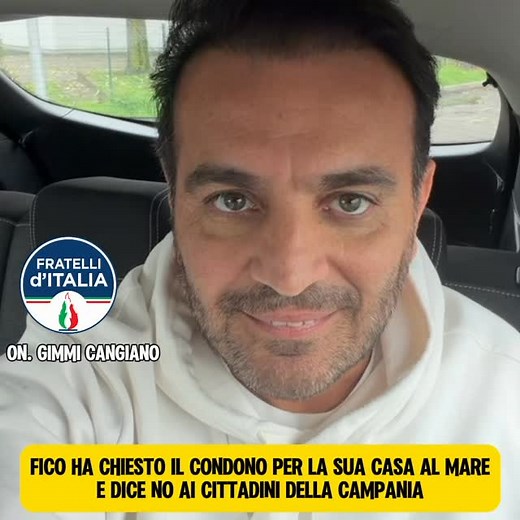📌 FICO CONTRO I CONDONI… MA SOLO QUELLI DEGLI ALTRI Parla di moralità, si scaglia contro i condoni, fa lezioni a tutti. Peccato che il primo ad averne beneficiato sia stato proprio lui, nel 2017, per la sua casa al Circeo. Dopo il caso della barca, adesso spunta anche questo. Quanti altri scheletri deve scoprire la Campania? La verità è semplice: c’è chi predica moralismo… e chi vive di coerenza. I cittadini campani sapranno scegliere. @edmondocirielli @fdicamera | Gimmi Cangiano