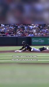 MLB player’s phone falls out of his pocket mid slide