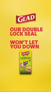 Our secure double lock seals tight to help keep food fresh and prevent leaks and spills. | Glad Australia