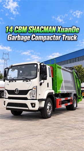 14 CBM SHACMAN XuanDe Garbage Compactor Truck | Built for Higher Loading Efficiency