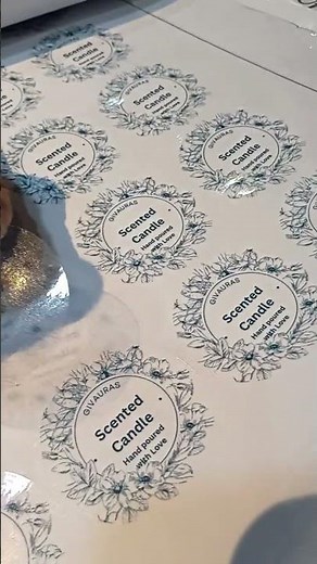 ✨ Custom Die-Cut Transparent Vinyl Stickers ✨
