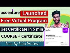 Accenture Free Courses Online With Certification | Data Analytics Virtual Experience Free Course