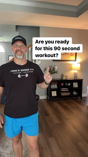 7.7K views · 301 reactions | 90 SECOND WORKOUT FOR YOU!!! Great for beginners or someone who needs a quick workout. Add more rounds to increase the intensity. #coachdobbsfit #workoutmotivation #workoutathome #workout | Kris Dobbs | Facebook