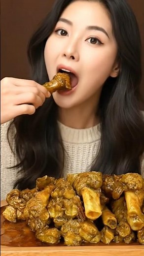 ASMR Eating Chicken Leg Piece | Crunchy Fried Chicken | Relaxing Eating Mukbang No Talking #chicken
