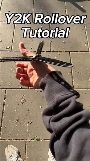 Y2K rollover tutorial #balisong #fyp #tricks #balisongtricks #viral