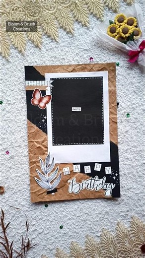 DIY Aesthetic Birthday Card ✨🦋। #birthdaycard #viralshort #trending #aesthetic #card