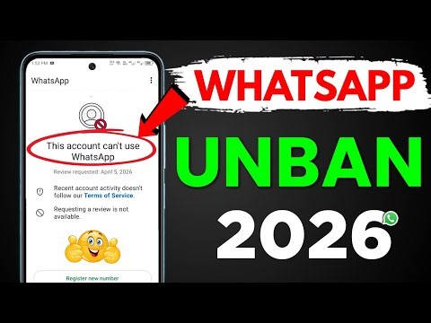 This account can't use Whatsapp Problem New Solution 2026 | Whatsapp Ban Problem New Solution 2026