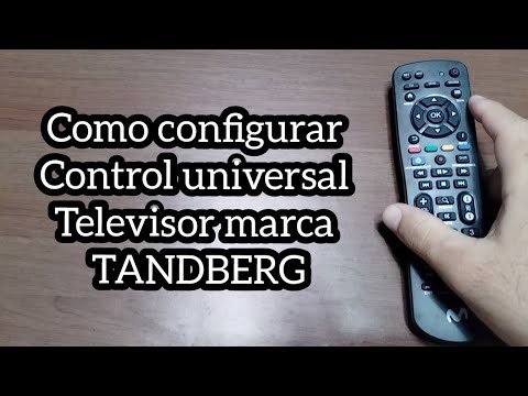 Código para TV TANDBERG. Control universal.