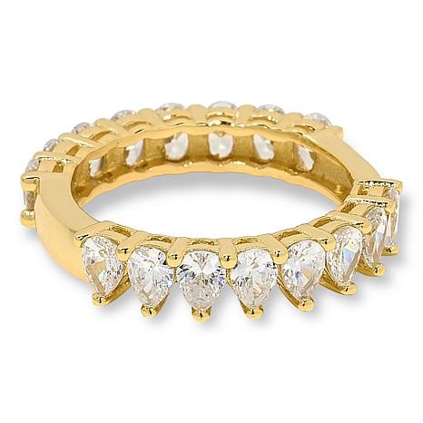 Radiance by Absolute™ 1/2 and 1/2 Comfort Band Eternity Ring | HSN