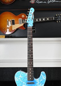 Crook Telecaster Blue Sparkle Paisley