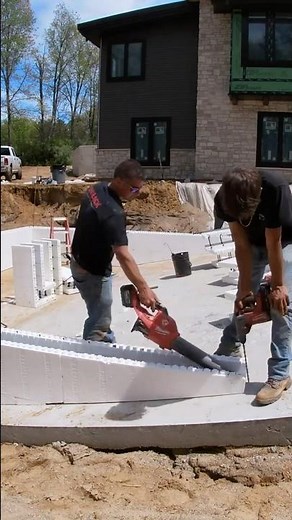 ICF pool build #work #pool #construction #icf #landscape #hardscape #swimmingpool #building #diy