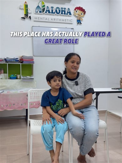 Aloha, your trusted partner in your child's math journey. #ALOHA #MathProgress #KidsGrowth #TopStudent