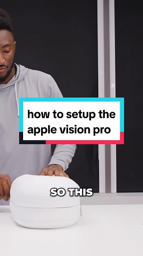 how to setup the apple vision pro