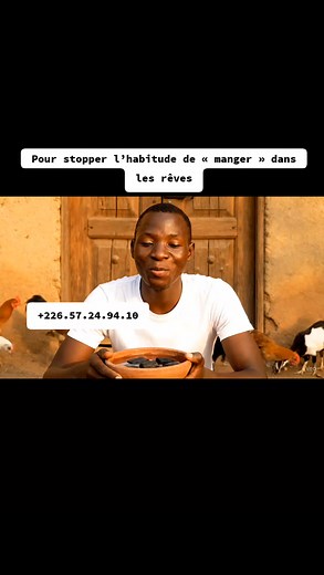 Pour stopper l'habitude de « manger dans les rêves: ‎ ‎Place un bol d'eau sous ton lit, ajoute 3 morceaux de charbon et quelques piments rouges. ‎ ‎L'eau capte les énergies ‎ ‎Le charbon absorbe et transforme ‎ ‎Le piment dissout les liens ‎ ‎Répète ce rituel pendant 3 nuits de suite, en gardant ton intention claire et ferme. Pour vos problèmes de ret0ur aff€ctif, mari collé-serré, kystes, fibromes, emploi, commerce, dettes, travail, des solutions spirituelles sont disponibles. WhatsApp : 226572