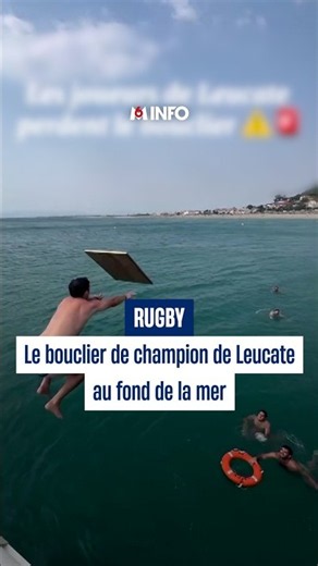 Le bouclier de champion de Leucate au fond de la mer