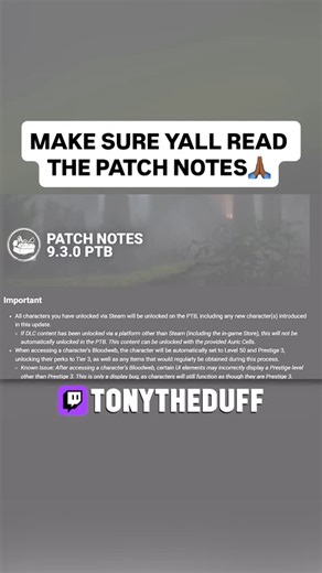 tonytheduff on Instagram: "You gotta read the patch notes 🙏🏾#dbd #deadbydaylight #dbdclips #dbdmeme #dbdsurvivors #dbdmemes #dbdkiller #gaming"
