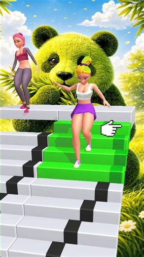 Play and Fail-Down stairs Race 3d