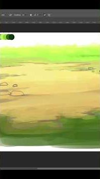 How to Paint Grass and Dirt (For Beginners) - Digital Painting Process | Photoshop Tutorial #grass