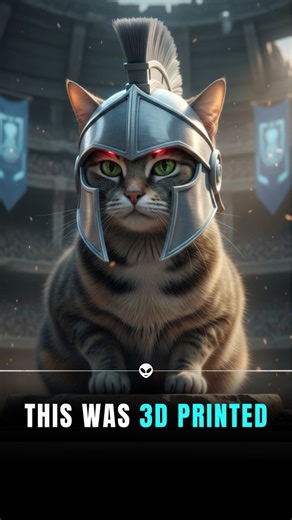 Alien | Tech Gadgets on Instagram: "This is what happens when 3D printing meets creativity. 👇 Follow @AlienTechnology for insane tech builds. The process starts by digitally modeling the cat’s head to match real proportions. Clearance is calculated for ears, eyes, and whiskers while keeping the design balanced and lightweight. The model is sliced into hundreds of layers and printed using plastic filament, fused one layer at a time with precision. After printing, the helmet is hand-finished and 